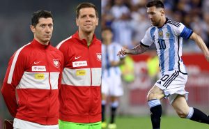 Lewa contra Messi en Qatar 2022. Fuente: Getty
