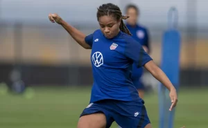 Mia Fishel, campeona de goleo en la Liga MX Femenil | Getty Images
