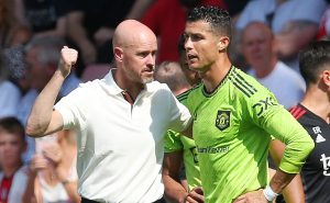 Cristiano Ronaldo le pide perdón a Erik Ten Hag | Getty Images.

