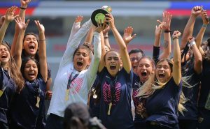 Pumas femenil alzó la copa de la sub 18. Fuente Twitter: @PumasMxCantera
