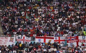 Qatar 2022 está llena de figuras hasta en las tribunas. Fuente: Getty
