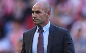 MADRID, SPAIN – APRIL 28: Paco Jemez, Manager of Rayo Vallecano de Madrid takes to the field of play before the start of the La Liga match between Rayo Vallecano de Madrid and Real Madrid CF at Campo de Futbol de Vallecas on April 28, 2019 in Madrid, Spain. (Photo by Denis Doyle/Getty Images)
