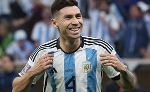 Gonzalo Montiel anotó el gol del título. | Getty Images
