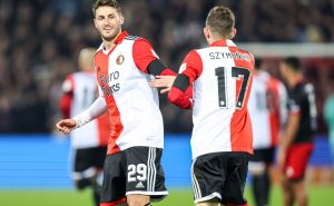 Santiago Giménez da doblete de asistencias con el Feyenoord – Fuente: Getty
