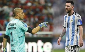 Nahuel Guzmán y Lionel Messi | Getty Images
