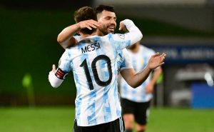 Messi y Kun Agüero / Fuente: Getty Images 
