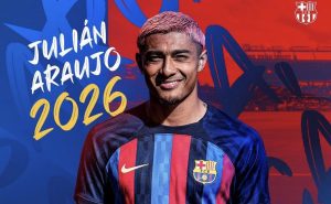 Julián Araujo y su segunda vez como jugador culé. Foto: @FcBarcelonaB
