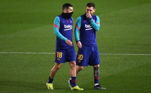 Jordi Alba y Messi / Fuente: Getty Images
