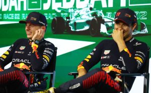 Checo y Max no solo compiten sobre sus monoplazas – Getty Images
