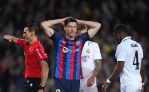 Lewandowski no tuvo su mejor noche
