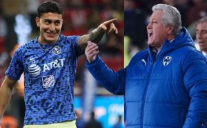 Zendejas y Vucetich calentaron el América vs Rayados. | Imago7
