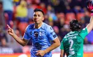 Sepúlveda celebra el 0-2 de Querétaro. | Imago7
