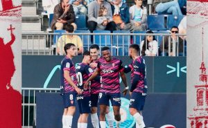 Jordan Carrillo se anotó su primer gol en Europa.
Foto: Twitter @RealSporting
