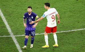 Lewandowski y Messi / Fuente: Getty Images
