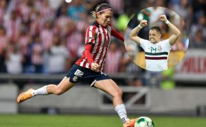 Licha Cervantes homenajeó a Chicharito. Foto: Getty Images
