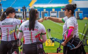 El Tri femenil de Tiro con Arco ganó oro. | @CONADE
