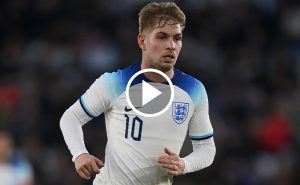 Emile Smith Rowe, integrante de la Selección Inglaterra Sub 21.
