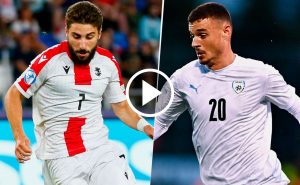 Georgia e Israel juegan por los cuartos de final de la Eurocopa Sub 21 2023.
