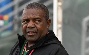 TALLAGHT, IRELAND – JUNE 22: Zambia international women's team manager, Bruce Mwape pictured during the women's international football friendly game between Republic of Ireland and Zambia at Tallaght Stadium on June 22, 2023 in Tallaght, Ireland. (Photo by Charles McQuillan/Getty Images)
