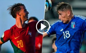 Portugal vs. Italia por el Europeo Sub-19.
