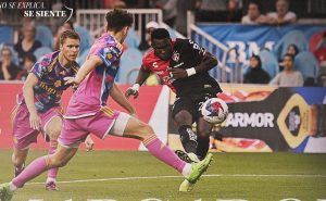Jordy Caicedo le dio el triunfo al Atlas. | @AtlasFC 
