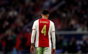 AMSTERDAM, NETHERLANDS – OCTOBER 04: Edson Alvarez of Ajax looks on during the UEFA Champions League group A match between AFC Ajax and SSC Napoli at Johan Cruyff Arena on October 04, 2022 in Amsterdam, Netherlands. (Photo by Dean Mouhtaropoulos/Getty Images)
