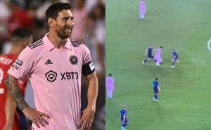 ¡INCREÍBLE! Lionel Messi hace que dos jugadores del Charlotte FC choquen | VIDEO