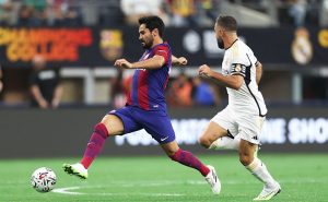 Ilkay Gündogan en su debut con el Barcelona en LaLiga de España. Foto: Gettyimages
