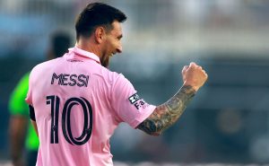 Lionel Messi del Inter de Miami anota golazo con el club de la Florida. Getty Images
