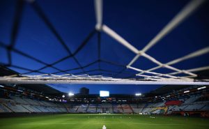 Pachuca, Hidalgo, 28 de agosto de 2023. Panorámica del estadio, durante el partido de la jornada 6 del torneo Apertura 2023 de la Liga BBVA MX, entre los Tuzos del Pachuca y el Atlético San Luis, celebrado en el estadio Hidalgo. Foto: Imago7/ Eloisa Sánchez

