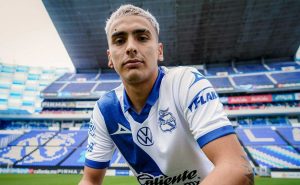 Lucas de los Santos es el nuevo de la Franja del Puebla para la temporada 2023 de la Liga MX. Foto: TW Puebla
