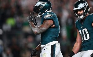 Philadelphia Eagles Running Back D'Andre Swift (0). Foto: Getty Images)
