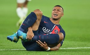 PARIS, FRANCE – SEPTEMBER 24: Kylian Mbappe of Paris Saint – Germain in action during the French Ligue 1 (L1) soccer match between Paris Saint-Germain (PSG) and Olympique de Marseille (OM) at Parc des Princes stadium in Paris, France on September 24, 2023. (Photo by Mustafa Yalcin/Anadolu Agency via Getty Images)

