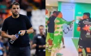 Pablo Repetto y Nicolás Larcamón casi se agarran a golpes tras la victoria de León | VIDEO
