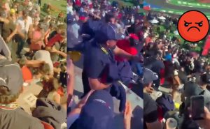 Se arma la campal en el GP de México; Aficionados ‘FIFIS’ se dan con todo | VIDEO