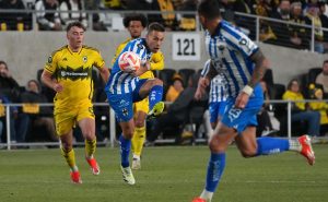 Sergio Canales #10 de los Rayados de Monterrey ante Columbus Crew en la Concachampions 2024

