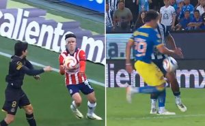 A Pável Pérez de Chivas le anularon un gol por apoyarse en la extremidad, mientras que a Ramón Juárez de América no le marcaron una en contra.
