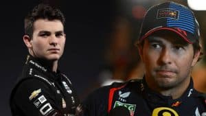 Patricio O'Ward y Checo Pérez