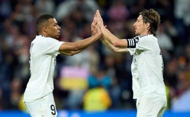 Kylian MBappé, Luka Modric, Real Madrid
