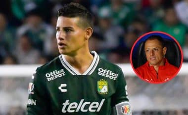 James Rodríguez y Chicharito Hernández
