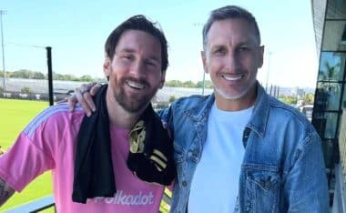Lionel Messi y Chaco Giménez