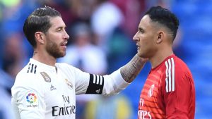 Sergio Ramos y Keylor Navas.