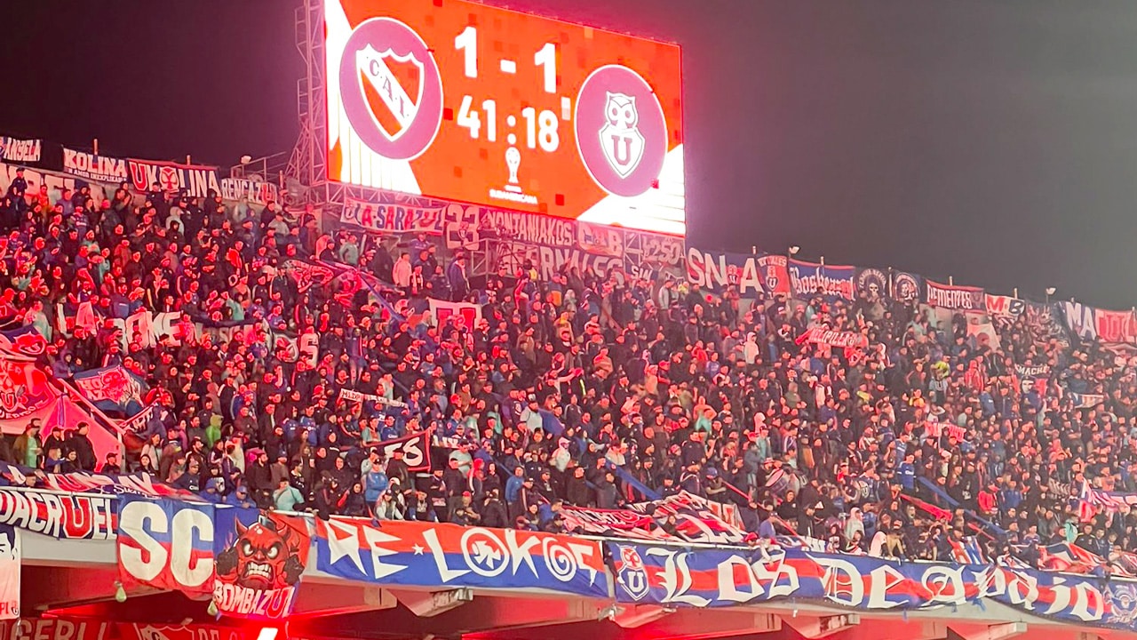 Independiente y Universidad de Chile: caos total en Copa Sudamericana.