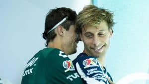 Jordi Cortizo bromeó con Sergio Canales.