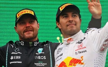 Valtteri Bottas y Checo Pérez