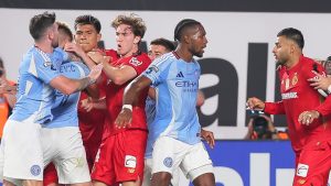 Toluca y NYC vivieron un tenso momento en pleno partido.
