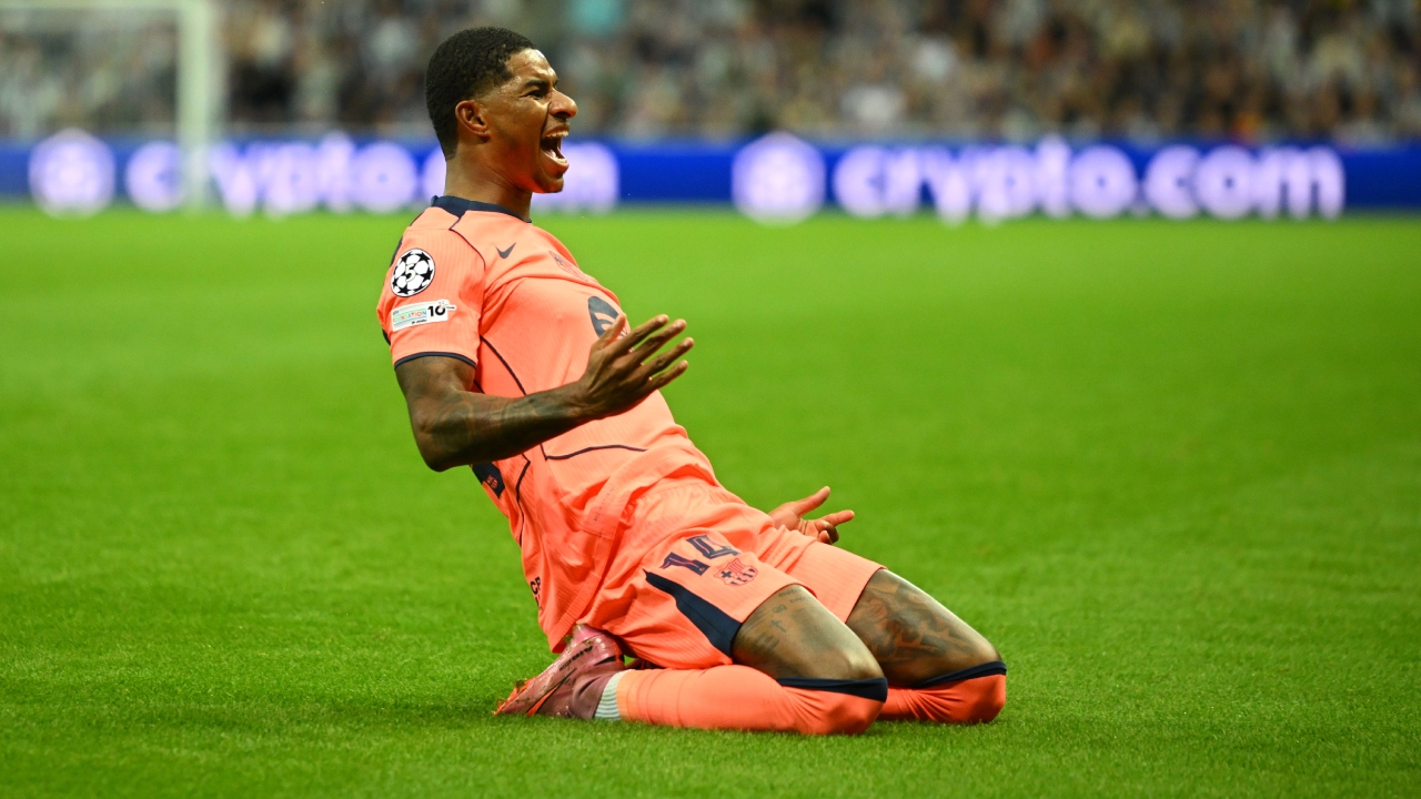 ¡Indomable! Doblete Marcus Rashford en el debut de FC Barcelona en la Champions League