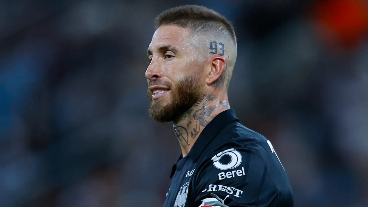 Sergio Ramos en la victoria de Rayados de Monterrey sobre Santos Laguna