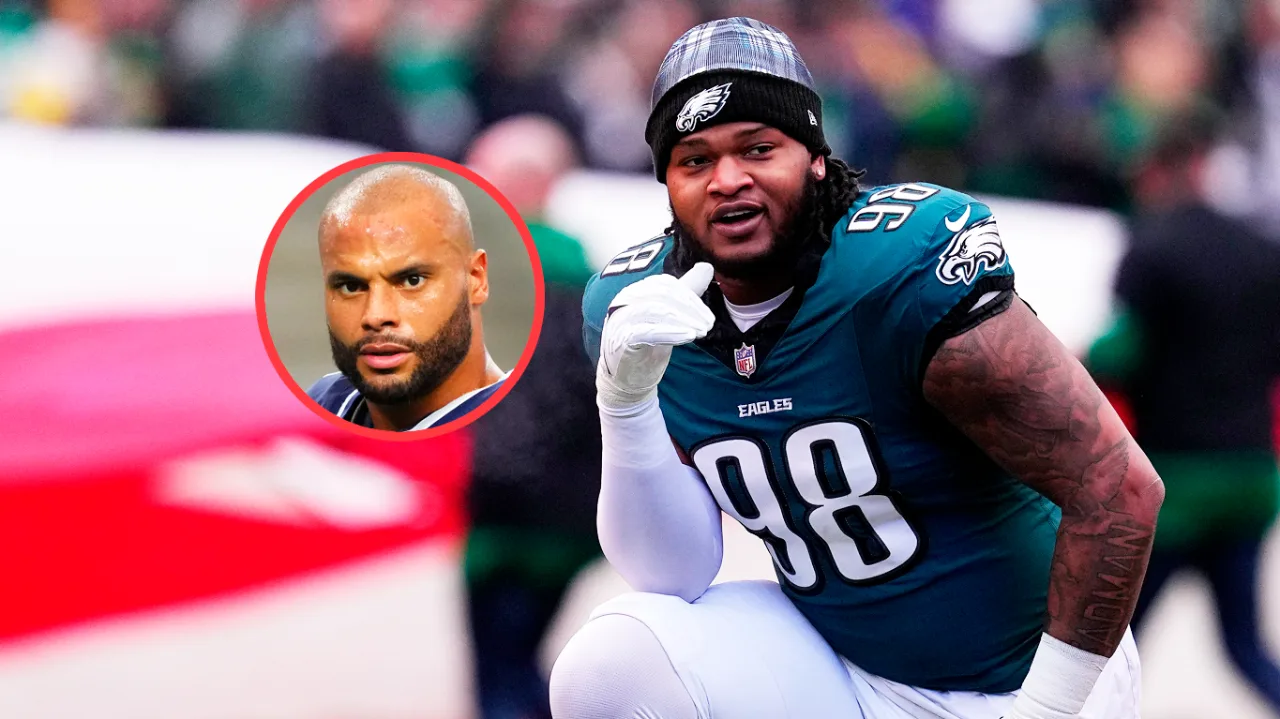 La NFL confirma el duro castigo para Jalen Carter tras escupir a Dak Prescott de Dallas Cowboys