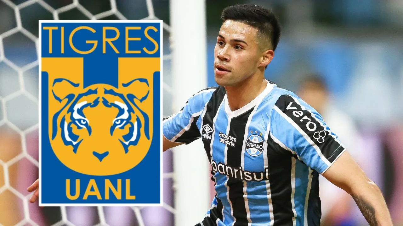 Tigres de Guido Pizarro va por Joya del Gremio de Brasil como fichaje de último minuto para el Apertura 2025